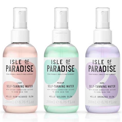 isle of paradise tanning water reviews|isle of paradise face tanner.